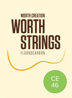 Worth Ukulele Strings Clear Fluoro-Carbon Extra CE 46 inch, Full Set
