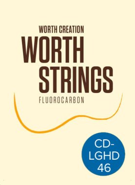 Worth Ukulele Strings Clear Fluoro-Carbon Hard HD Low-G, CD-LGHD 46 in