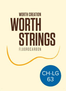 Worth Ukulele Strings Clear Fluoro-Carbon Heavy Low-G, CH-LG 63 inch