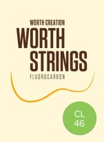 Worth Ukulele Strings Clear Fluoro-Carbon Light CL 46 inch, Full Set
