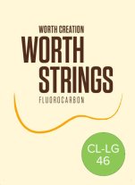 Worth Ukulele Strings Clear Fluoro-Carbon Light CL-LG 46" Low G Set