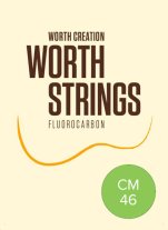 Worth Ukulele Strings Clear Fluoro-Carbon Medium CM 46 inch, Full Set