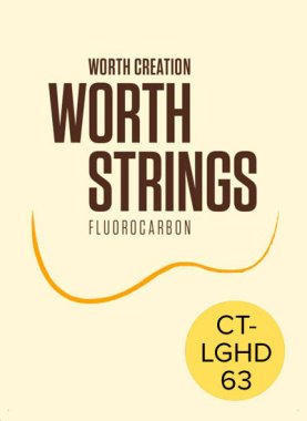 Worth Ukulele Strings Clear Fluoro-Carbon Tenor Low-G HD, CT-LGHD 63in