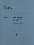 Ysaye | 6 Sonatas for Solo Violin Op. 27 for solo violin