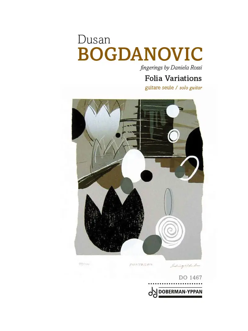 Bogdanovic | Folia variations for solo guitar