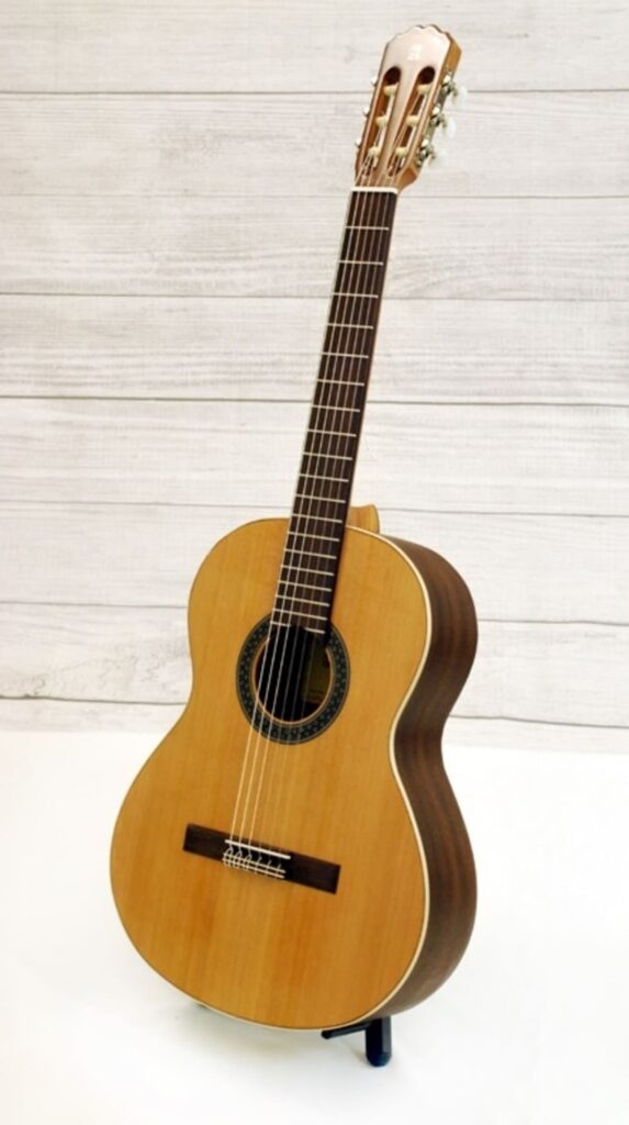A Classical Guitar on a Guitar Stand